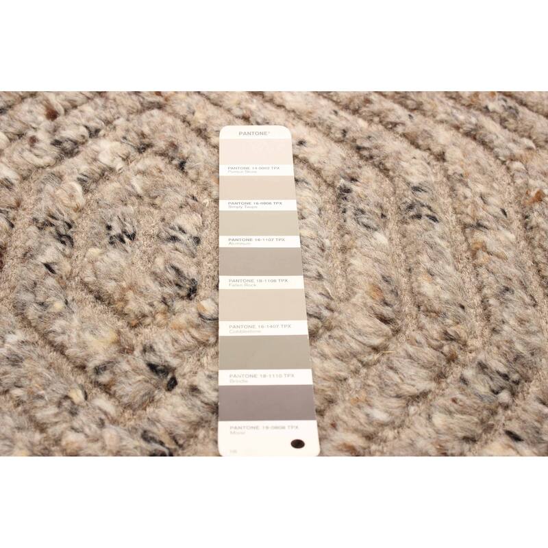 ECARPETGALLERY Hand-knotted Tangier Taupe Wool Rug - 1'8 x 2'11