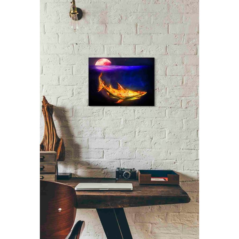 Epic Graffiti 'Mako Shark' by Michael StewArt, Canvas Wall Art