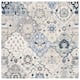 SAFAVIEH Handmade Glamour Noella Floral Wool Rug - 6' x 6' Square - Beige/Blue
