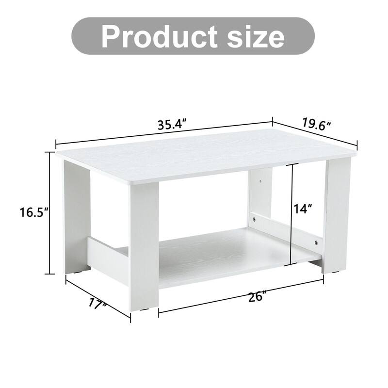 Double Layered Coffee Table Suitable for Living Room