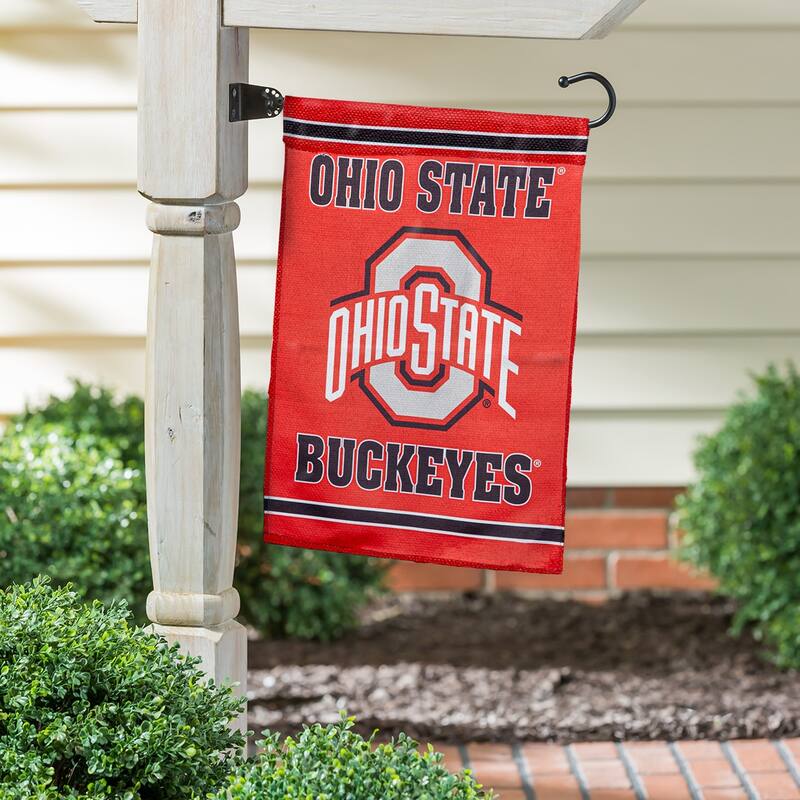 Embossed Suede Flag, Garden Size, Ohio State University