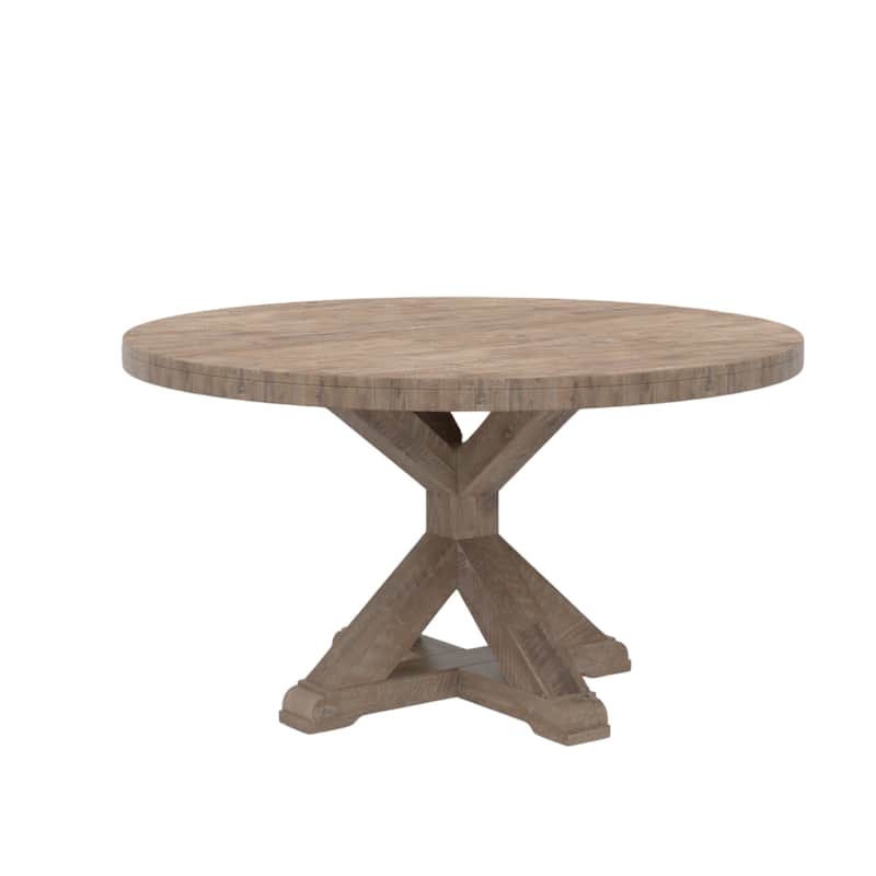 Alpine Furniture Newberry 54 in. W Round Dining Table, Natural - N/A
