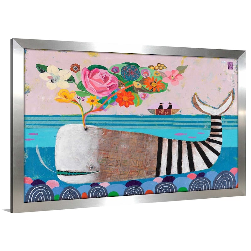 "Spring Whale" by Nathaniel Mather Print on Acrylic