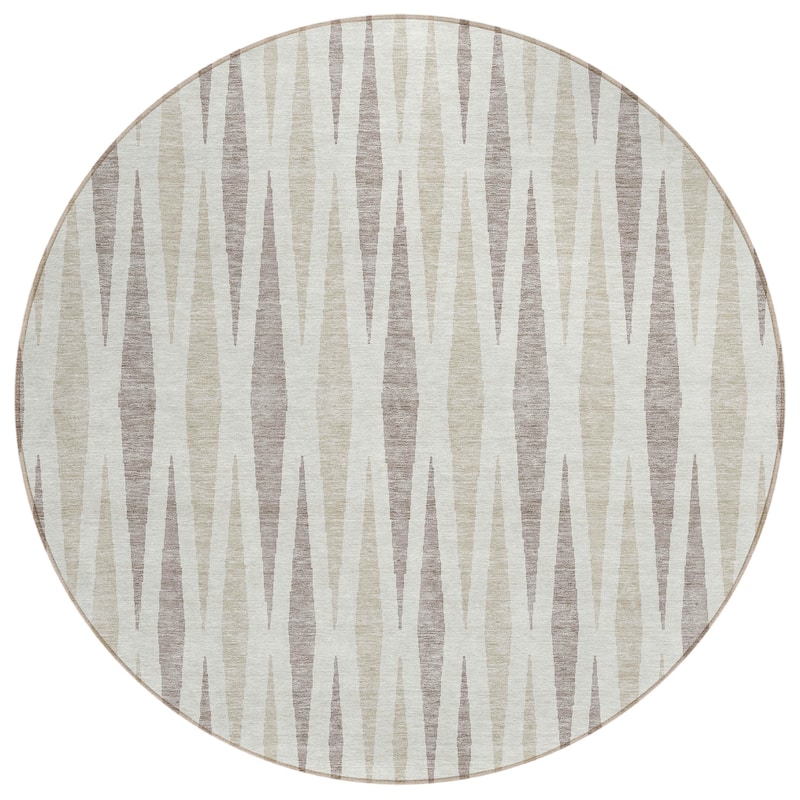 Machine Washable Indoor/ Outdoor Chantille Contemporary Mosaic Rug