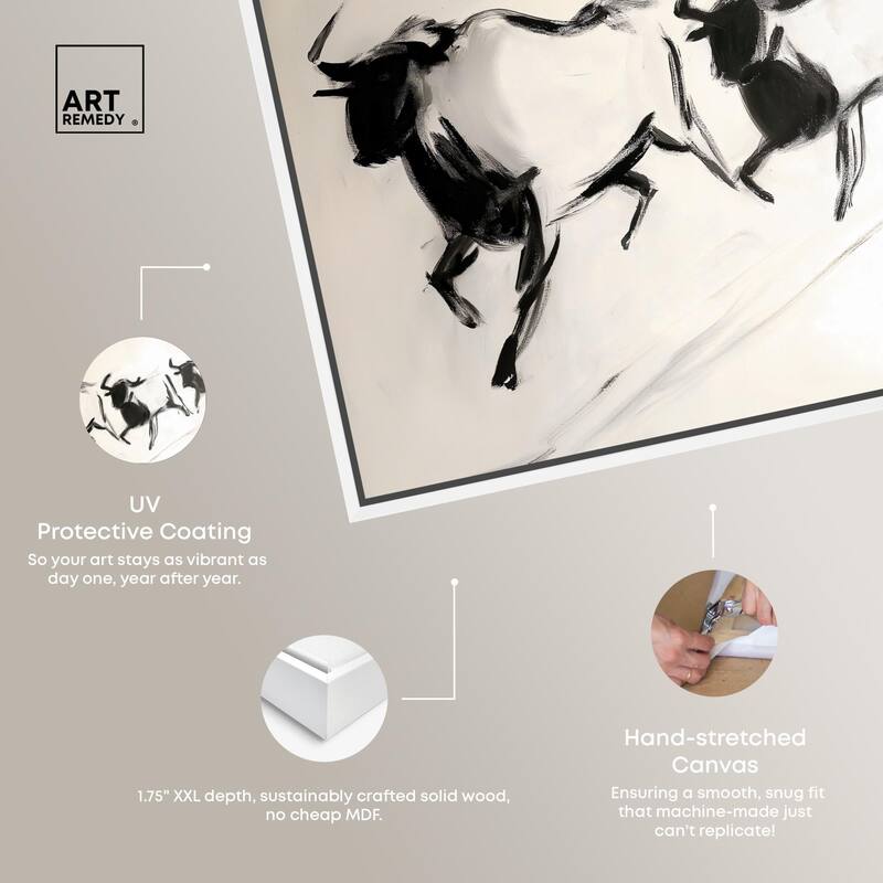 Bovine II Canvas by Art Remedy