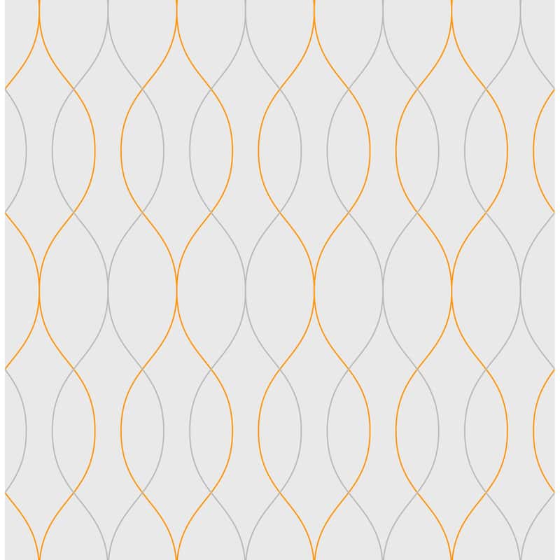 Gray Geometric Removable Wallpaper 10'ft H x 24''inch W On Sale