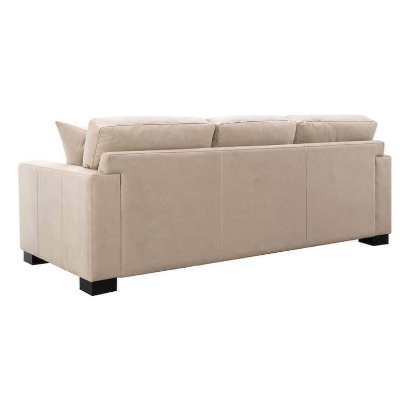Dexter 89" Sofa with 4 Pillows, Taupe