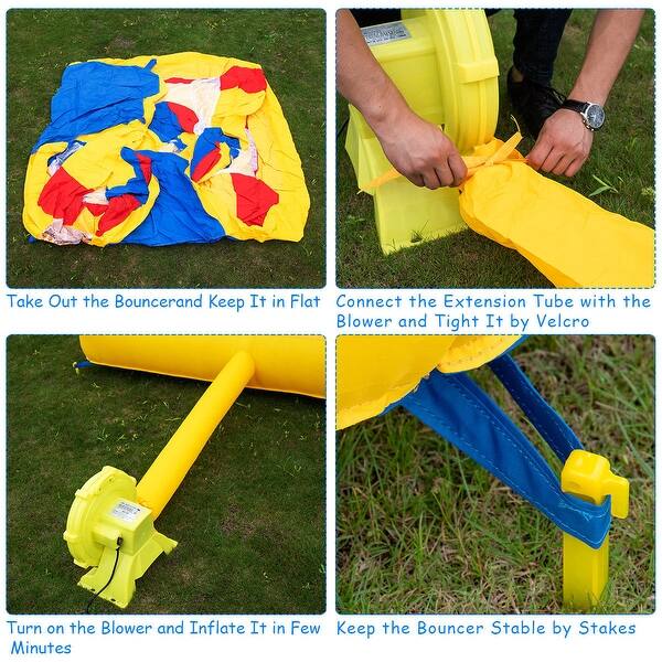 Shop Costway Inflatable Bounce House Castle Kids Jumper Slide