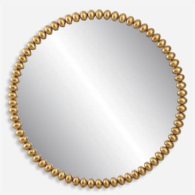 Uttermost Byzantine Round Gold Mirror - 41.25"W x 41.25"H x 2"D