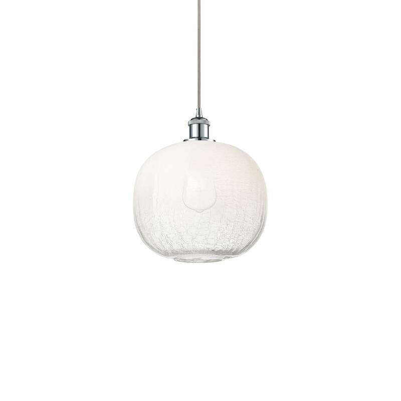 Innovations Lighting 516-1P-12-11 Brookhaven Sphere Pendant Brookhaven - Polished Chrome / Opal
