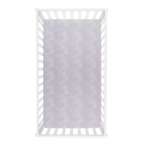 slide 2 of 6, Starry Dreams 2-Pack Microfiber Fitted Crib Sheet Set Space