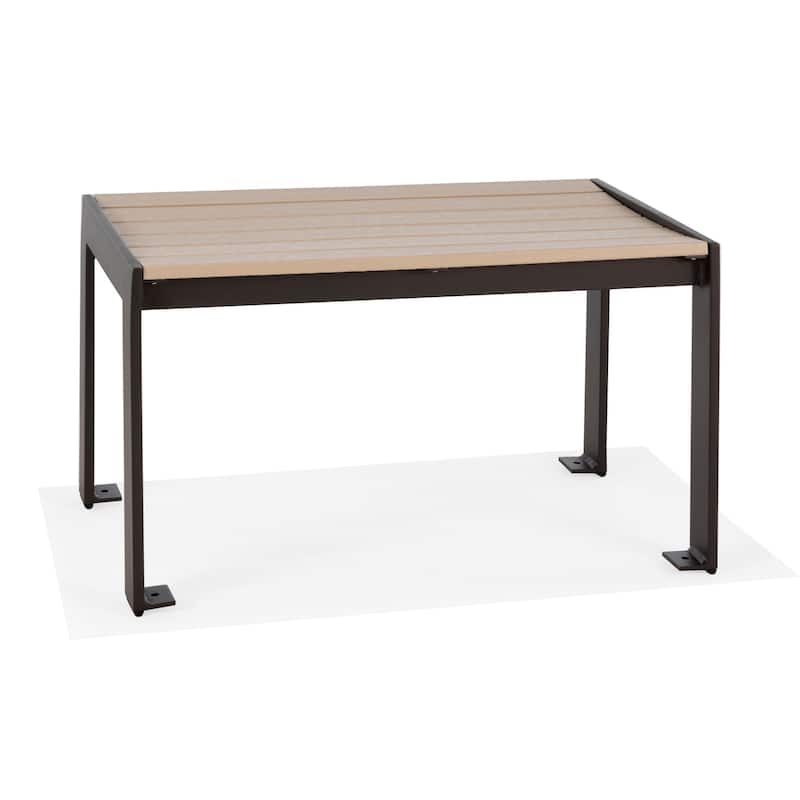 Hamilton 18" x 30" Bench w/HDPE Slats - N/A