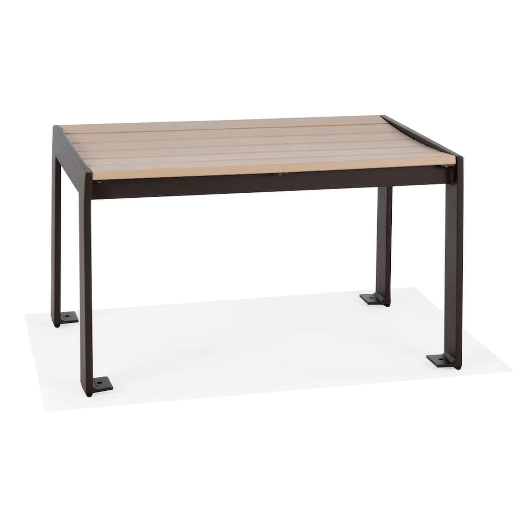 Hamilton 18" x 30" Bench w/HDPE Slats - N/A