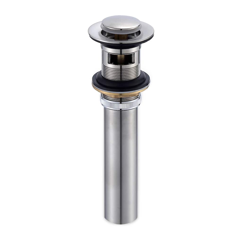 Luxier DS04-T Bathroom Sink Push Pop-Up Drain Stopper with Overflow