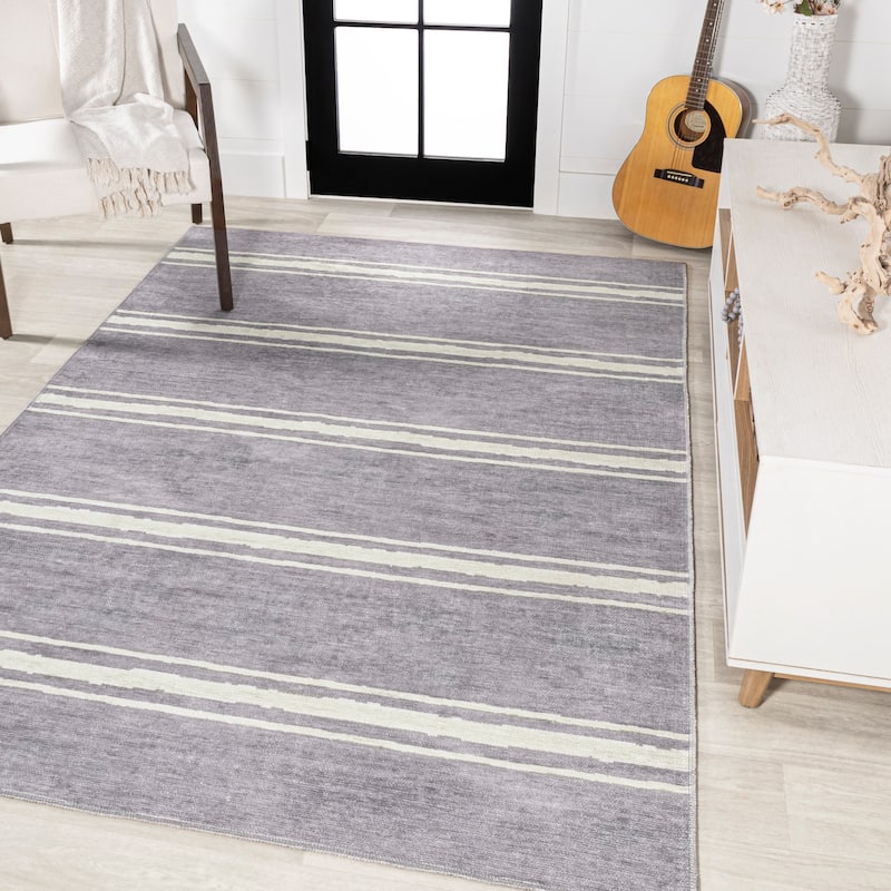 JONATHAN Y Vichy Bohemian Medallion Textured Weave Machine Washable Area Rug