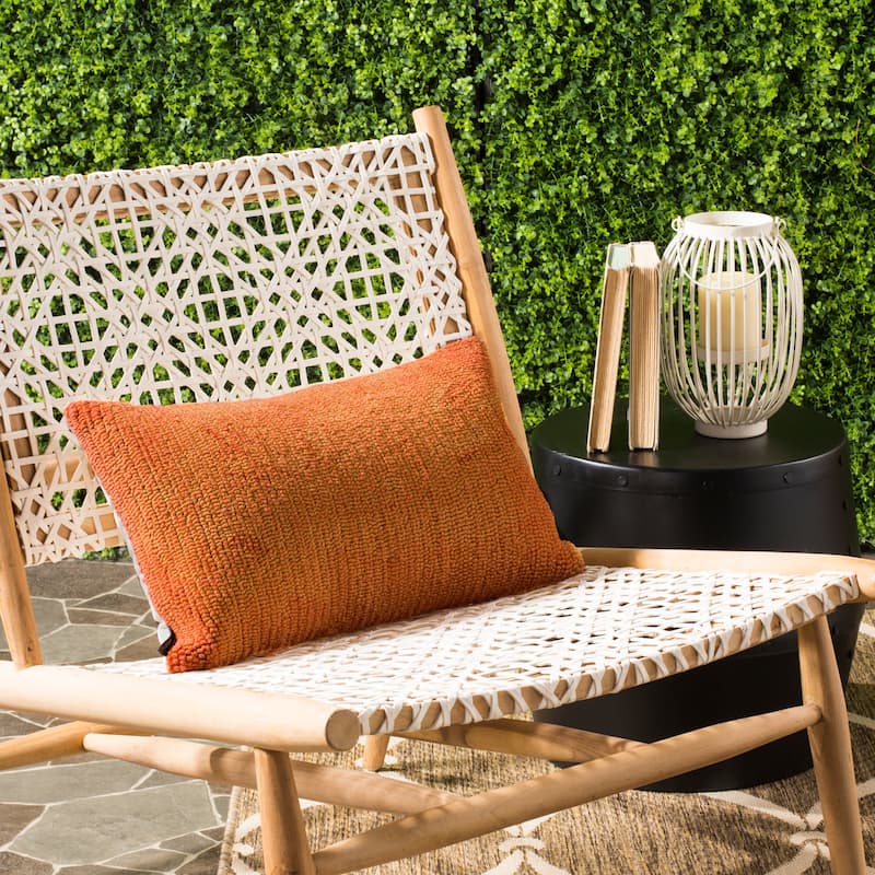 SAFAVIEH Soleil Besa Indoor/ Outdoor 12-inch x 20-inch Throw Pillow (Set of 2)
