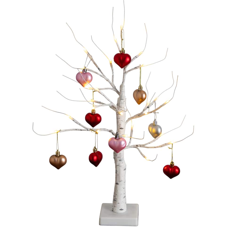 2-ft Pre-Lit Valentine's Day Twig Tree with X Warm White LED Lights