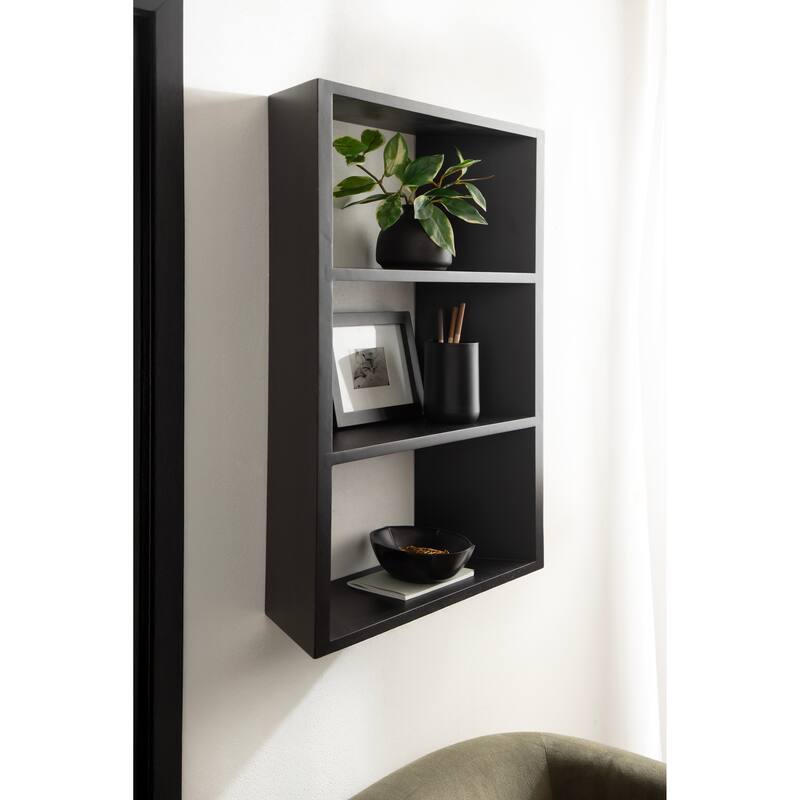 Kate and Laurel Akita Tiered Wall Shelf