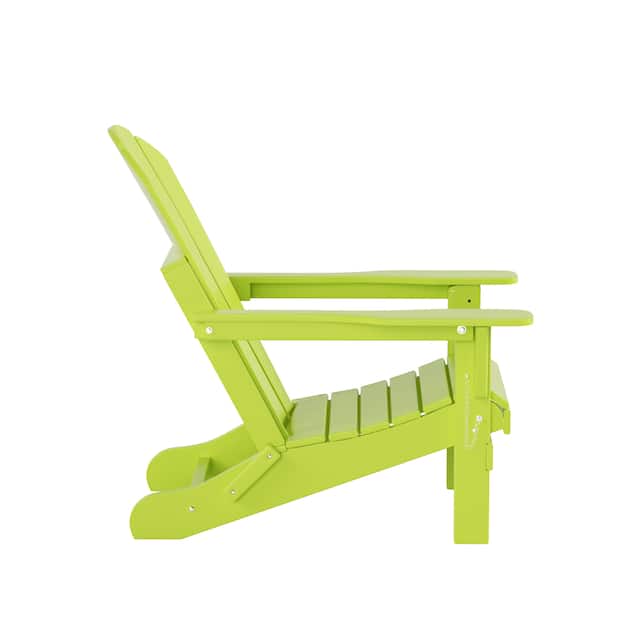 Laguna Folding Poly Eco-Friendly All Weather Outdoor Adirondack Chair