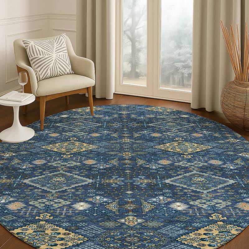 Machine Washable Indoor/ Outdoor Global Bidunga Chantille Rug