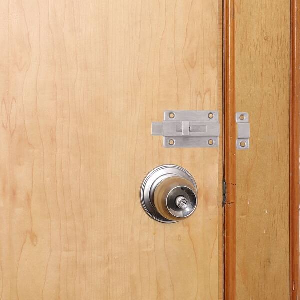 Shop Dorm Stainless Steel Door Gate Latch Sliding Lock Box Bolt 2 6 Inch Length On Sale Overstock 28766707