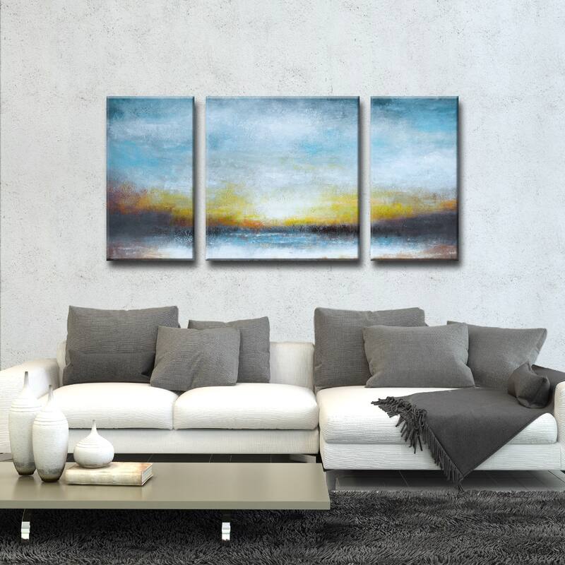 'Twilight' 3 Piece Wrapped Canvas Wall Art Set by Norman Wyatt Jr.