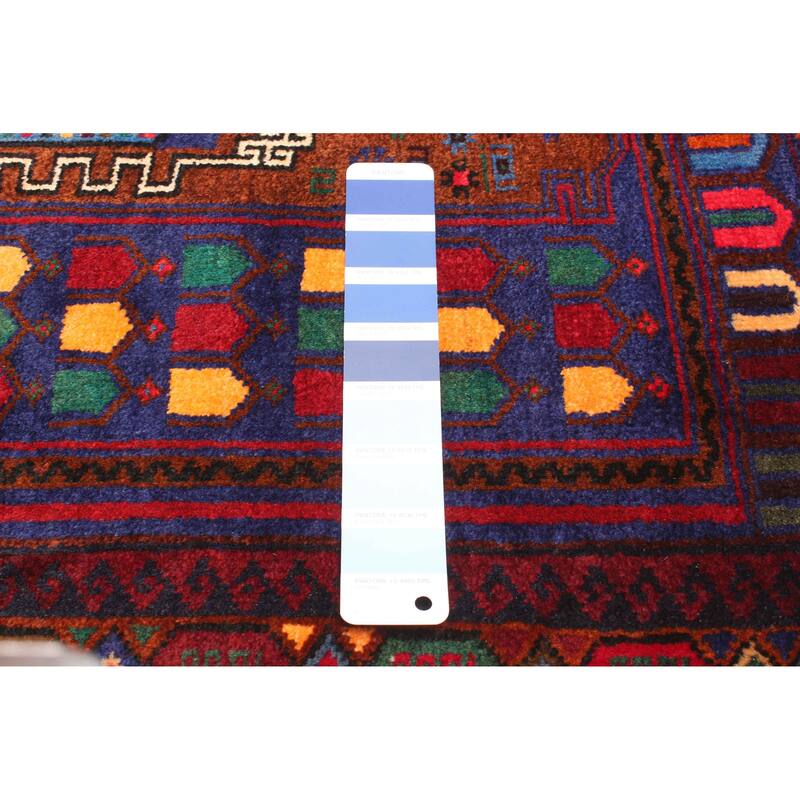 ECARPETGALLERY Hand-knotted Teimani Navy Wool Rug - 2'10 x 4'9