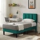 preview thumbnail 30 of 70, Kids Bed Frame, Height Adjustable Upholstered Bed, Twin Size Bed Set of 2