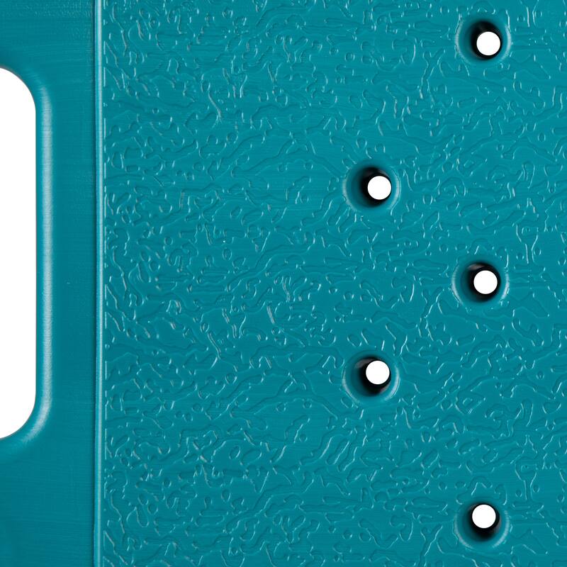 Tool-Free 300 Lb. Capacity, Adjustable Teal Bath & Shower Chair with Large Back