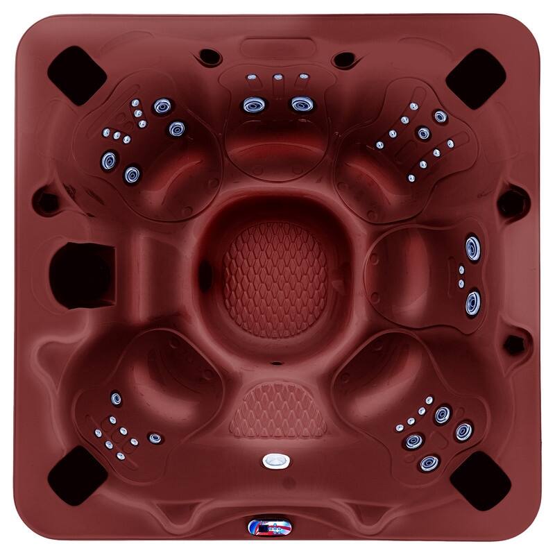 7-Person 45-Jet Premium Acrylic Bench Spa Standard Hot Tub with Ozonator and Bluetooth Sound System