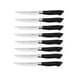 preview thumbnail 1 of 5, Dura Living 4-Piece Steak Knife Set - Micro-Serrated High Carbon Stainless Steel Blades, Black Handles 8 Piece Steak Knife Set