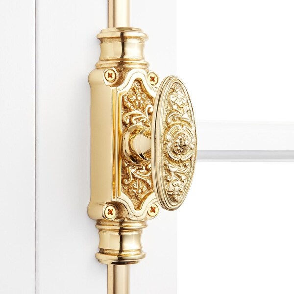 Shop Signature Hardware 942109 Dalston Solid Brass Cremone Bolt