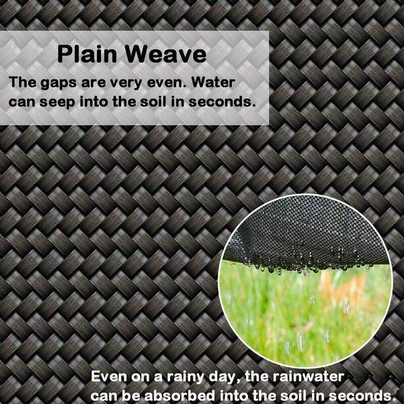 Agfabric WB15-4x50ft Landscape Fabric Non Woven Weed Control Fabric - 4x50ft