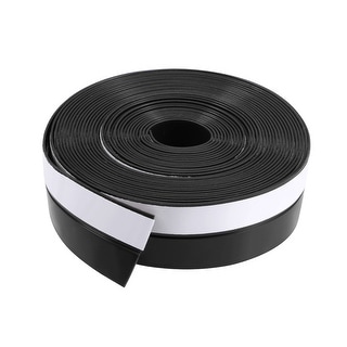 White 25mm Width 1M Long Self Adhesive Weather Stripping Frameless Door Seal