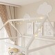 preview thumbnail 7 of 10, Full House Bed with Guardrail and LED, White