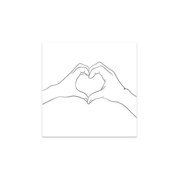 Hands - I Love You - Square Print On Acrylic Glass by Nouveau Prints ...