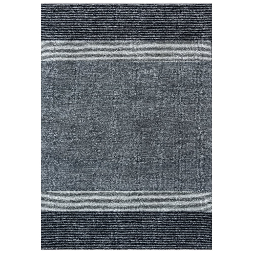 Alora Decor Wondrous Blue Hand-tufted Wool Rug