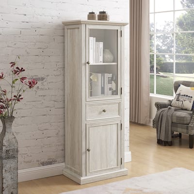 Tall Freestand Cabinet With Glass Door