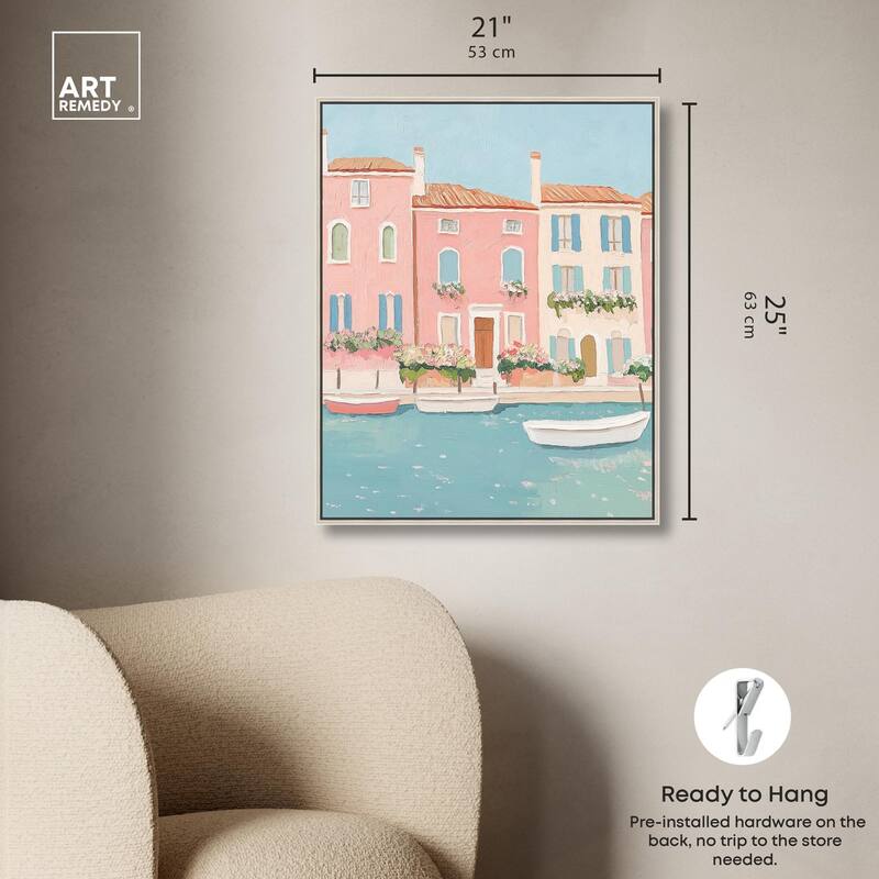 Adrift in Venice Canvas by Art Remedy