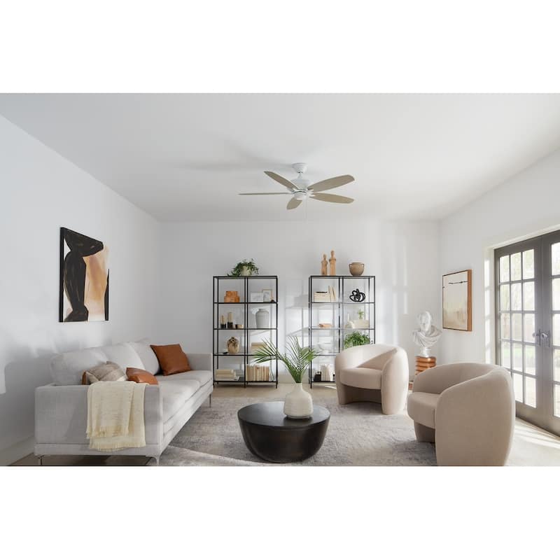 Kichler Renew Energy Star Qualified 52 inch Ceiling Fan Matte White with Reversible Blades