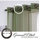 preview thumbnail 16 of 33, Aurora Home Linen-Textured Semi-Sheer Bronze Grom Curtain Panels Panels of 2-84" & 96" 52X84 - Green
