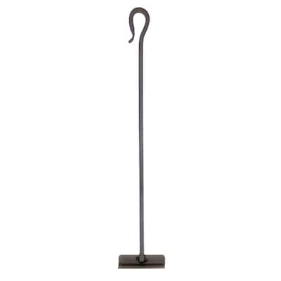 Achla Designs Shepherd's Hook Fireplace Ash Hoe Tool, 28 Inch Tall, Graphite Finish