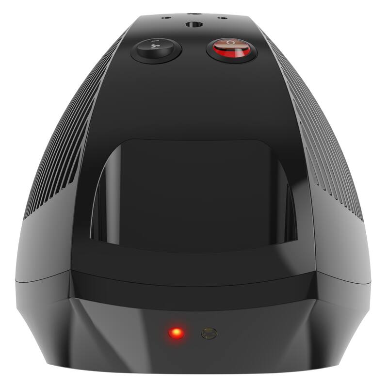 VH204 750-Watts Black Indoor Electric Fan Space Heater with Advanced Safety Features