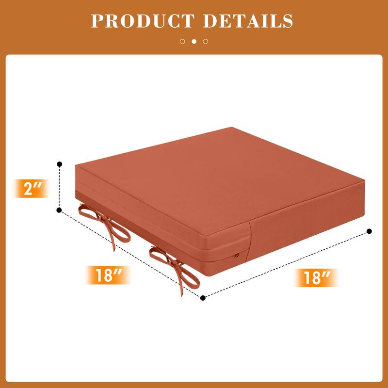 Outdoor Seat Waterproof Chair Cushion for Patio Furniture