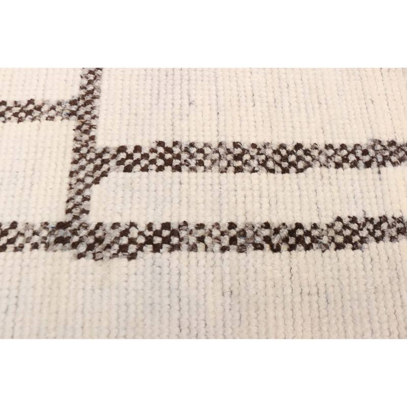 ECARPETGALLERY Hand-knotted Tangier Cream Wool Rug - 8'4 x 10'0