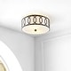 preview thumbnail 49 of 48, Elizabeth Metal LED Flush Mount, by JONATHAN Y
