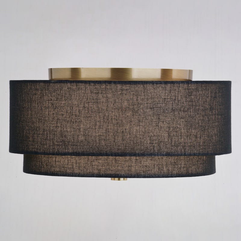 Vaxcel Lighting C0309 2 Light 13" Wide Flush Mount Drum Ceiling