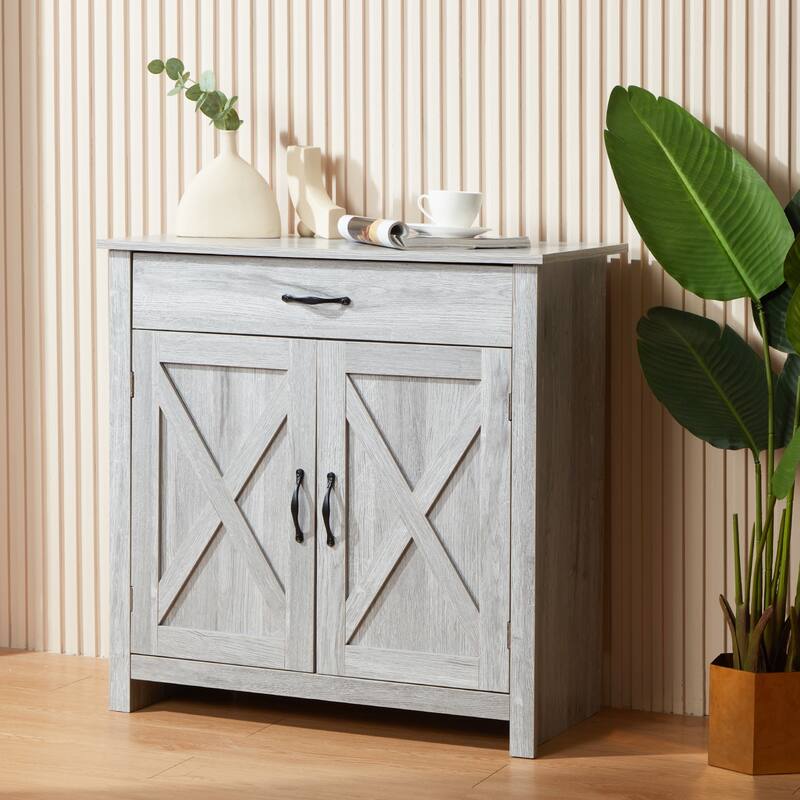AVAWING Kitchen Sideboard Buffet Cabinet Entryway Cupboard Server