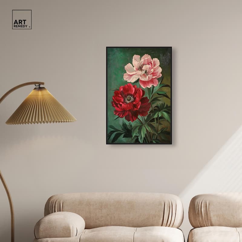 Symphony of Peonies Canvas by Art Remedy