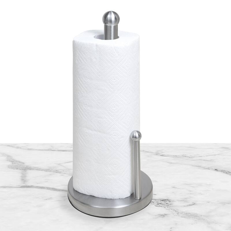 Kitchen Details Paper Towel Holder in Stainless Steel - 6"x6"x13.8"